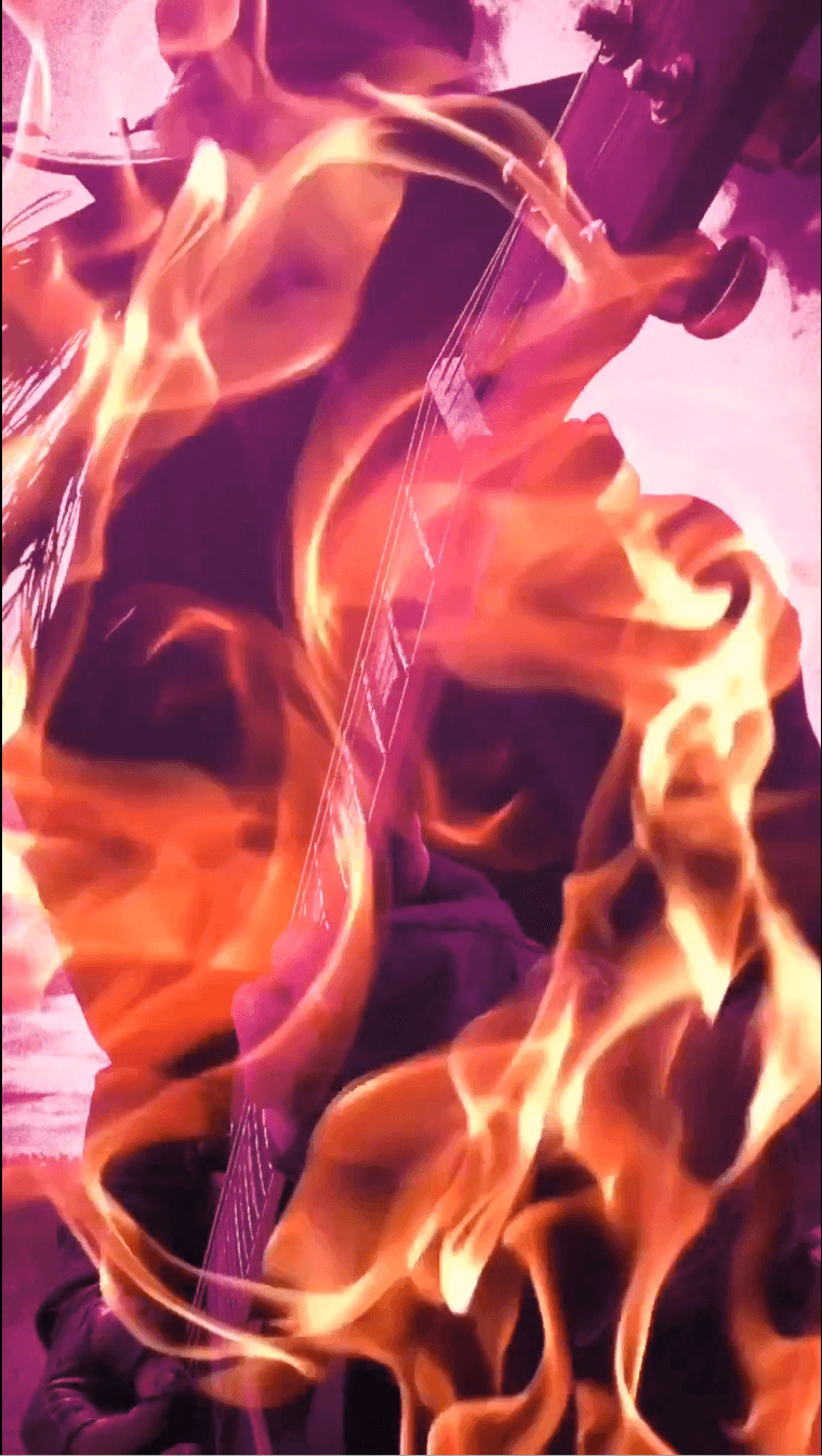Vertical 9:16 still from a beat-synced hook cut of the nightjar footage